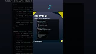 Javascript, indexedDB API #javascript