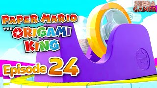 Paper Mario: The Origami King Gameplay Part 24 - Tape Boss Fight! Sea Tower!