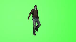 CS:GO dancing terrorist green screen stock footage 4k