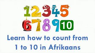 Count from 1 to 10 in Afrikaans | #afrikaans #counting #counting1to10 screenshot 3