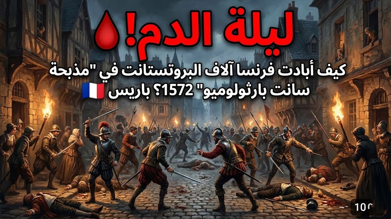 ليلة الدم! 🩸 كيف أبادت فرنسا آلاف البروتستانت في 