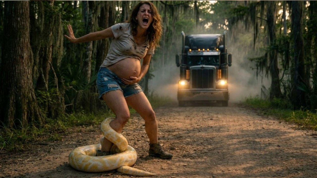 Беременная, обездвиженная и змея рядом — его решение было мгновенным!