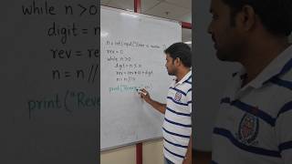 REVERSE NUMBER PROGRAM USING WHILE LOOP IN PYTHON PROGRAMMING #coding #pyscript