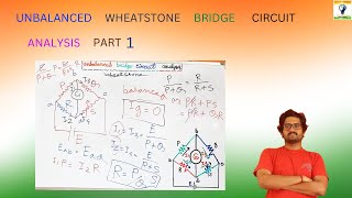 Unbalanced wheatstone bridge circuit analysis part 1