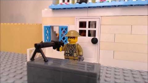 LEGO Muzzle flash and bullet impact tests - (stop motion animation)