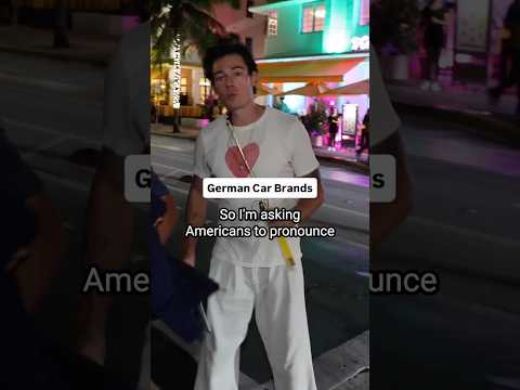How to Say German Car Brands