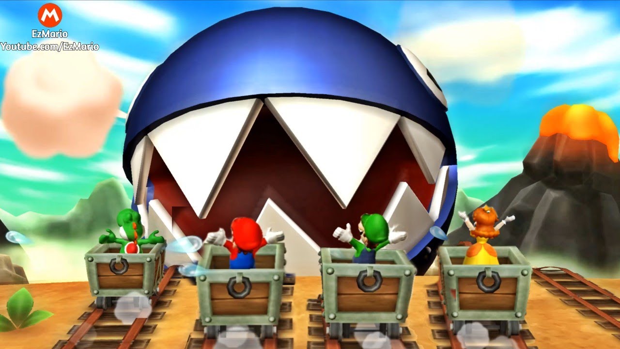 Mario Party 9 - Boss Rush All Boss Battles - Yoshi vs Mario vs Luigi vs Daisy| EzMario