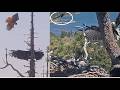 A TOUGH DAY AS JACKIE & SHADOW DEFEND THEIR NEST! HAWK STRAFES JACKIE & RAVENS CHASE SHADOW FOBBVCAM