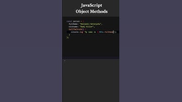 JavaScript: Object Methods