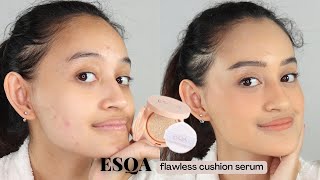 ESQA Flawless Cushion Serum First Impression Review + Weartest | Nadya Aqilla