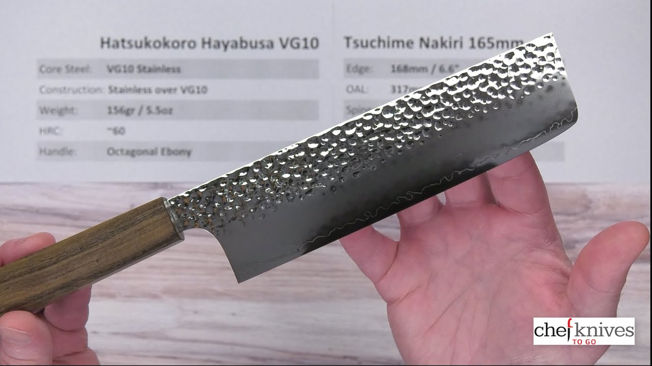 Hatsukokoro Hayabusa VG10 Nakiri 165mm
