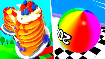 Ball Run 2048 | Pancake Run - All Level Gameplay Android,iOS - NEW BIG APK UPDATE MaxLevel CN4K91H