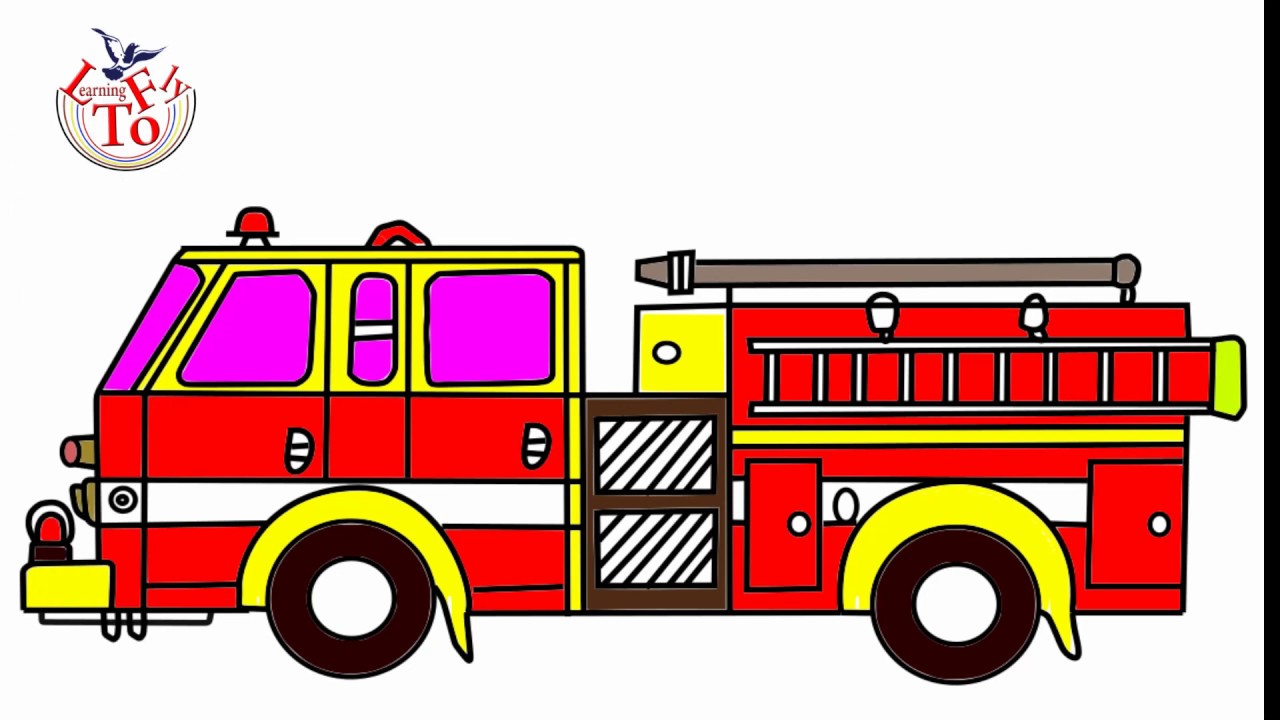 Sketch Of A Fire Truck With Hatching Vector Royalty Free SVG Cliparts  Vectors And Stock Illustration Image 149363758