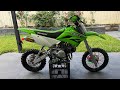 Ultimate Klx110 with KX65 brake and suspension conversion BBR swing arm DNM shock FMF powercore 4