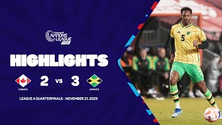 Highlights | Canada vs Jamaica | 2023\/24 Concacaf Nations League