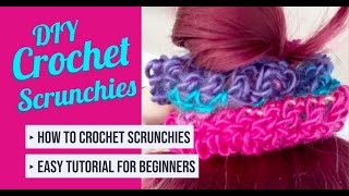 DIY Crochet Scrunchies | How to Crochet Scrunchies | Easy Tutorial for Beginners ✨