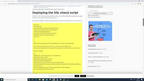 021 #vmwaredailytip | Monitoring SSL Certificate Expiry With vRealize Operations | #VMUG #vExpert