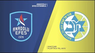 EuroLeague 7. Hafta: Anadolu Efes - Maccabi Playtika Tel Aviv