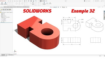 SolidWorks Tutorial – Example 32 | Simple 3D Modeling for Beginners