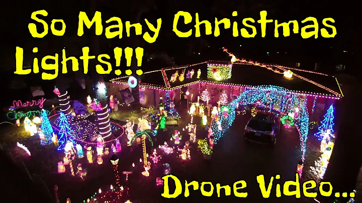 Drone video of TONS of  Xmas Lights