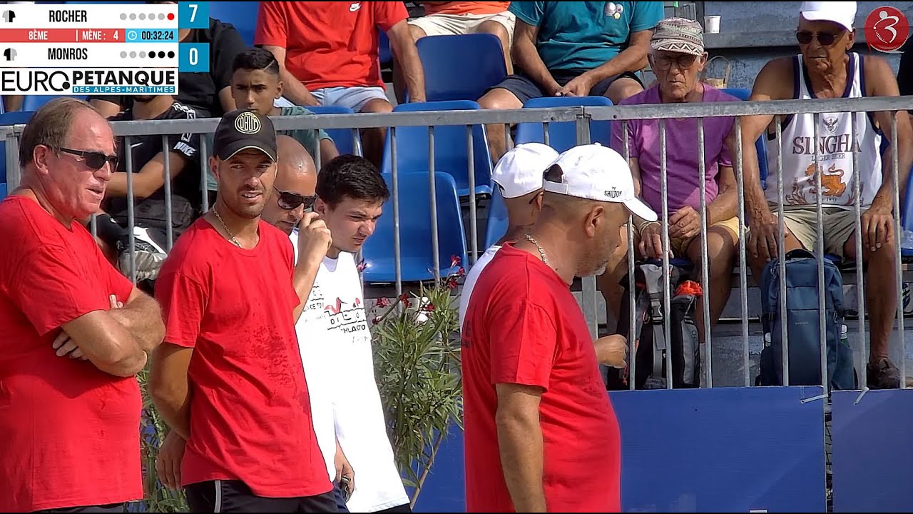 👍 Huitième disputé ROCHER vs MONROS : Europétanque des Alpes-Maritimes 2022