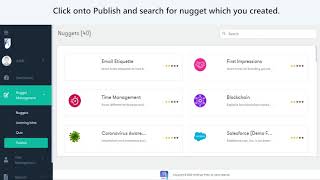 Harbinger Plato - How to preview and publish nugget screenshot 5