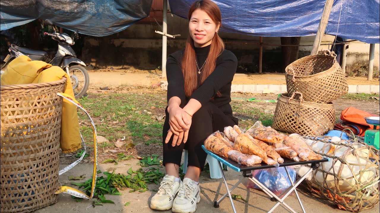 Harvest bamboo shoots, soil make kimchi bamboo shoots duck, bring to the market to sell138