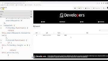 2021 01 06, MySQL텍스트게시판, 114강, 템플릿 구현, 검색리스트 만들기 vue, 4부, 작성자도 검색대상에 포함
