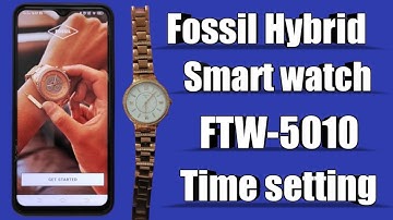 Fossil Hybrid Smart watch FTW-5010 Time setting #watchservicebd