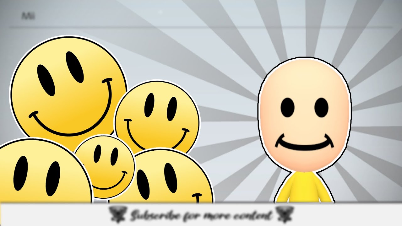 HAPPY EMOJI MII TUTORIAL - Nintendo Switch - YouTube