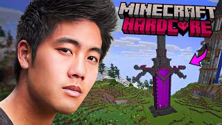 I Built a Giant Nether Portal Sword | Hardcore Minecraft with Foolish