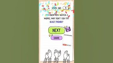 Solutions of Brain Test : Tricky Puzzles Game - Level 381 to 385