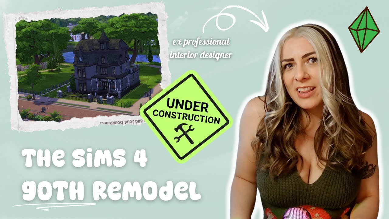 Professional Designer Takes on the Goth House! 🖤 | The Sims 4 Renovation