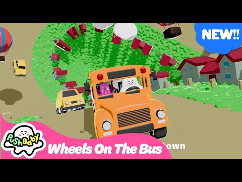 【Wheels On The Bus】Nursery Rhymes / Baby & Kids Songs / Push Baby Official