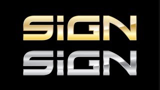 How to create Metallic Text effect in Adobe Illustrator CS5 HD1080p