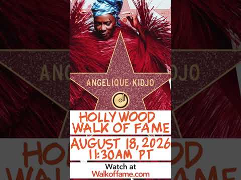 Aug 18th Angelique Kidjo will be the FIRST BLACK AFRICAN to get a STAR on the Hollywood Walk of Fame