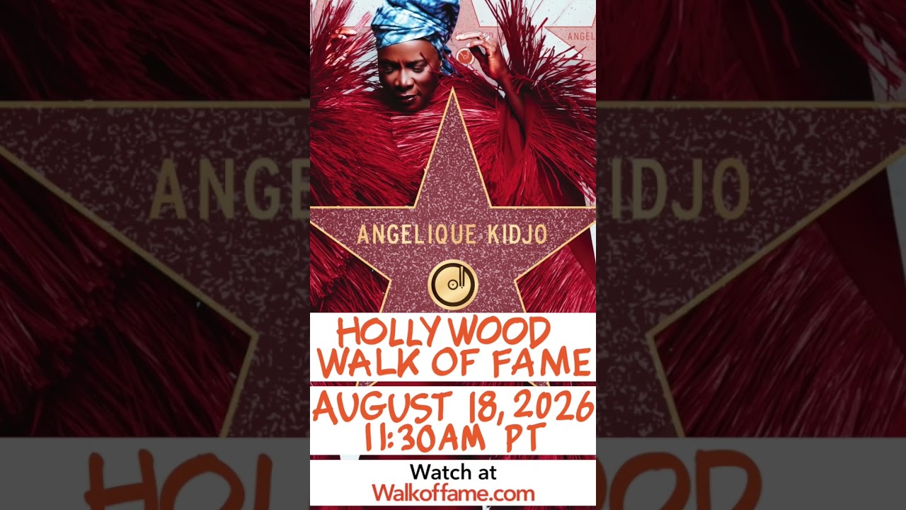 Aug 18th Angelique Kidjo will be the FIRST BLACK AFRICAN to get a STAR on the Hollywood Walk of Fame