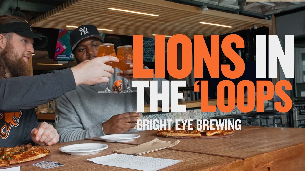 LIONS IN THE 'LOOPS: BC Lions Players Enjoy Bright Eye Brewing in Kamloops
