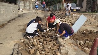 ボランティア続々支援、避難所で初の週末 広島市の土砂災害