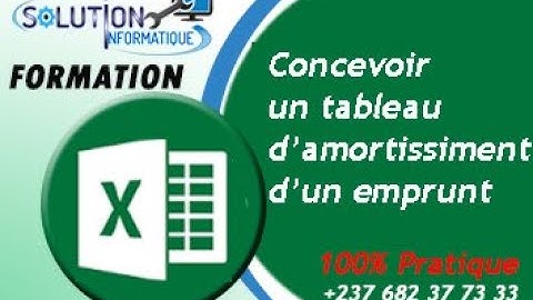 Excel financier: VPM, PRINCPER, INTPER; Créer un tableau d