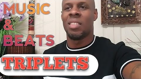 How to play quarter notes and eighth note TRIPLETS. Lesson #3, How to play a Drum.