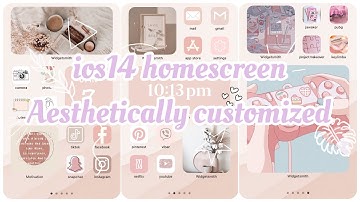 ios14 Homescreen AESTHETICALLY Customized | Easy Tutorial
