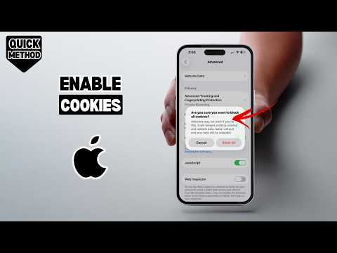 How to enable cookies on iPhone |  Allow cookies on iPhone