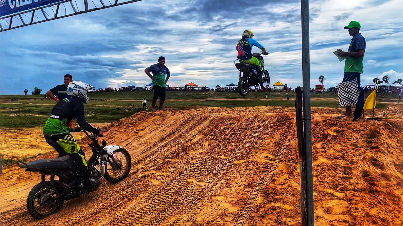 MOTOCROSS NA PRAIA DE MACAPÁ COPA LUIS CORREIA DE MOTOCROSS CAT(POP 100)🚀✅