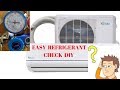 How to check hvac refrigerant charge level on mini split DIY