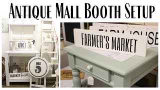 Spring Booth Setup ~ Antique Mall Space ~ Booth Display ~ Antique mall Booth Setup