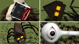 SEA EATER, CURSED THOMAS, CAR EATER, HOUSE HEAD VS ALL TREVOR HENDERSON EVERY DEATH POSITION In GMOD