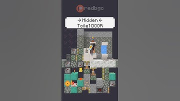 Hidden Redstone Toilet Door in #Minecraft #mc #mcpe #minecraftmemes #gaming #shorts