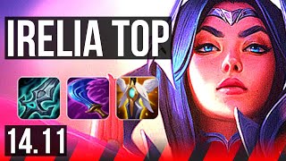 IRELIA vs RUMBLE (TOP) | 7 solo kills, 1000+ games, Dominating | KR Challenger | 14.11