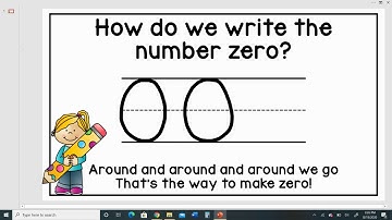 How To Write The Number 0